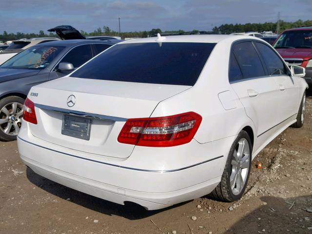 WDDHF5KB1DA715954 - 2013 MERCEDES-BENZ E 350 WHITE photo 4