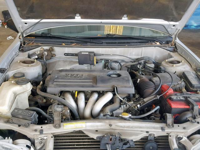 1NXBR12E52Z609931 - 2002 TOYOTA COROLLA CE SILVER photo 7