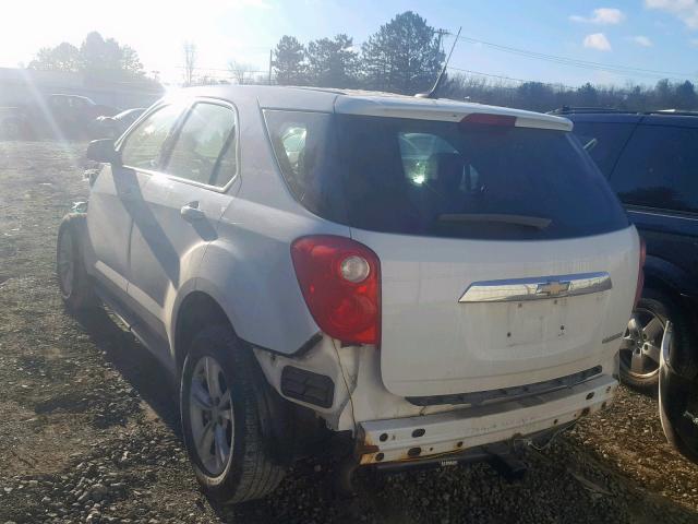 1GNALBEK0DZ113666 - 2013 CHEVROLET EQUINOX LS WHITE photo 3