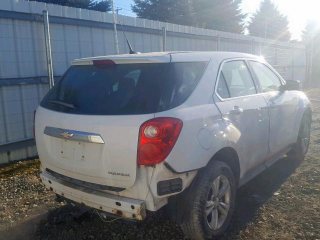 1GNALBEK0DZ113666 - 2013 CHEVROLET EQUINOX LS WHITE photo 4