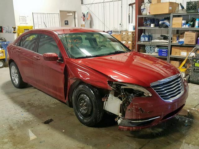 1C3CCBAB5EN213279 - 2014 CHRYSLER 200 LX RED photo 1