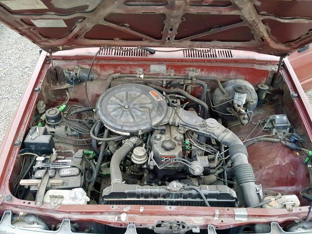 JT4RN50R3H0242782 - 1987 TOYOTA PICKUP 1/2 RED photo 7