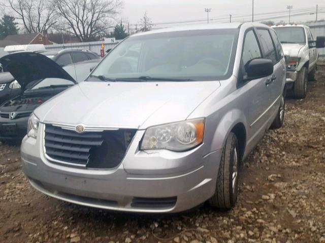 2A8HR44H38R628709 - 2008 CHRYSLER TOWN & COU ვერცხლისფერი ფოტო 2