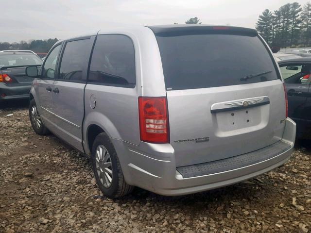 2A8HR44H38R628709 - 2008 CHRYSLER TOWN & COU ვერცხლისფერი ფოტო 3