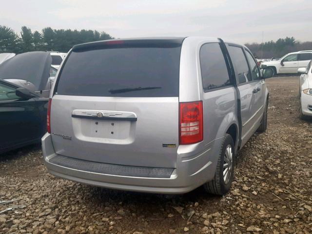 2A8HR44H38R628709 - 2008 CHRYSLER TOWN & COU ვერცხლისფერი ფოტო 4