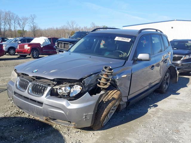 WBXPA93476WD33371 - 2006 BMW X3 3.0I GRAY photo 2