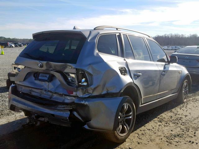 WBXPA93476WD33371 - 2006 BMW X3 3.0I GRAY photo 4