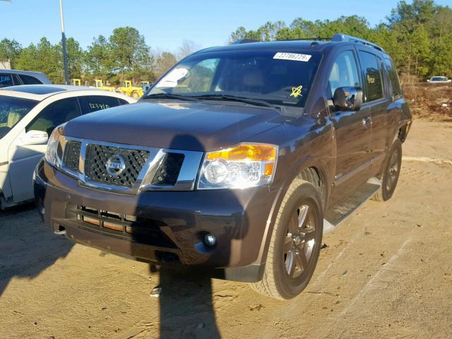 5N1BA0NF7DN615734 - 2013 NISSAN ARMADA PLA BROWN photo 2