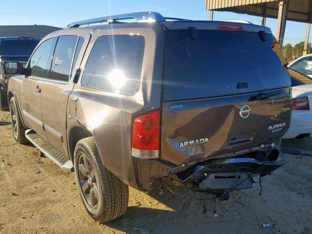 5N1BA0NF7DN615734 - 2013 NISSAN ARMADA PLA BROWN photo 3