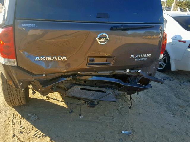 5N1BA0NF7DN615734 - 2013 NISSAN ARMADA PLA BROWN photo 9