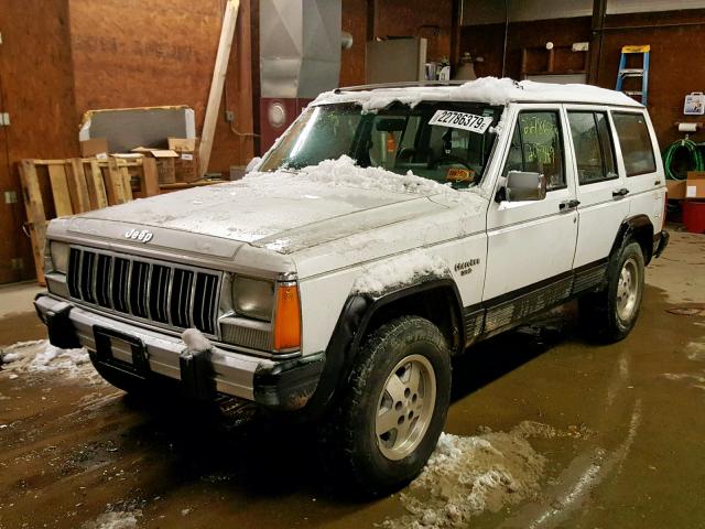 1J4FJ58L9LL283580 - 1990 JEEP CHEROKEE L WHITE photo 2