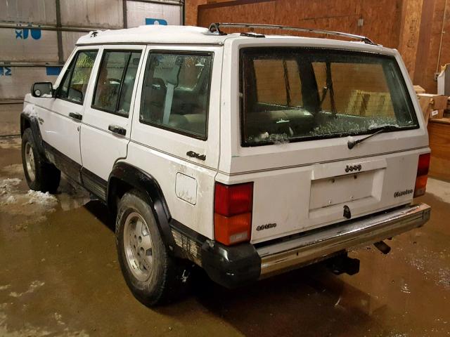 1J4FJ58L9LL283580 - 1990 JEEP CHEROKEE L WHITE photo 3