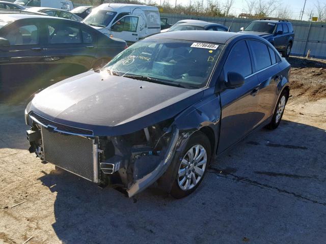 1G1PC5SH8B7174052 - 2011 CHEVROLET CRUZE LS GRAY photo 2