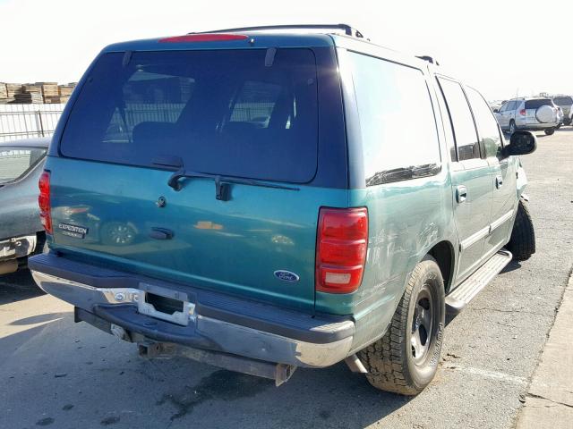 1FMRU17L0WLA81375 - 1998 FORD EXPEDITION GREEN photo 4