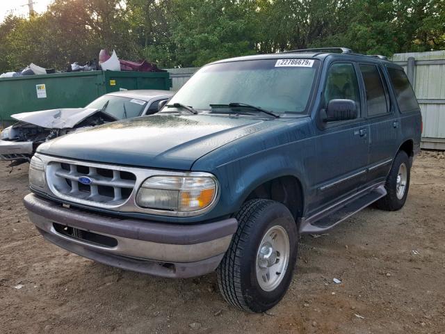 1FMDU32X8VUB96640 - 1997 FORD EXPLORER 绿色 照片 2