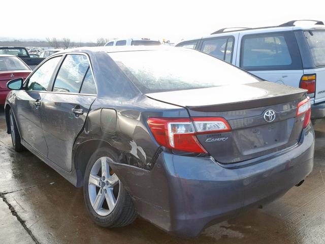 4T1BF1FK9DU249347 - 2013 TOYOTA CAMRY L CHARCOAL photo 3