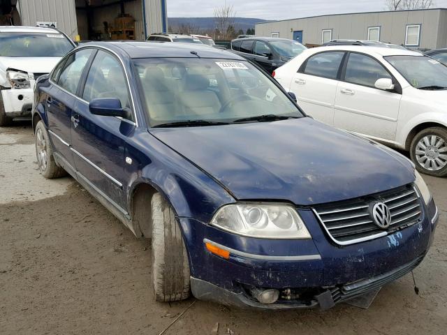 WVWTH63B82E001408 - 2002 VOLKSWAGEN PASSAT GLX BLUE photo 1