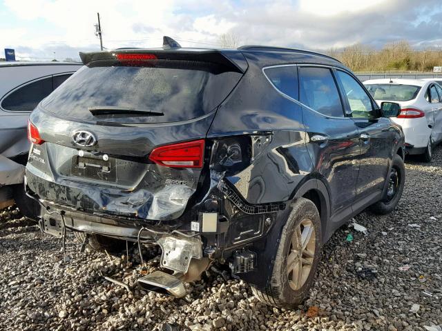 5NMZU3LB7JH066783 - 2018 HYUNDAI SANTA FE S BLACK photo 4