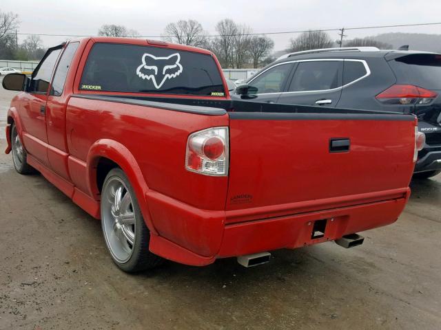 1GCCS19W918195054 - 2001 CHEVROLET S TRUCK S1 RED photo 3