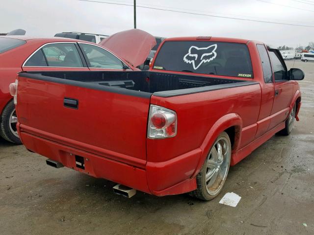 1GCCS19W918195054 - 2001 CHEVROLET S TRUCK S1 RED photo 4