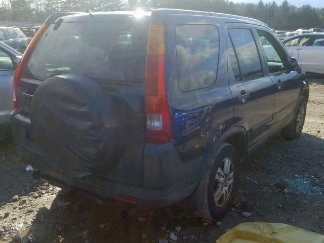 SHSRD78823U149913 - 2003 HONDA CR-V EX BLUE photo 4