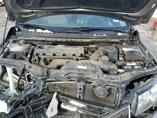 KNAFU4A28A5844875 - 2010 KIA FORTE EX GRAY photo 7