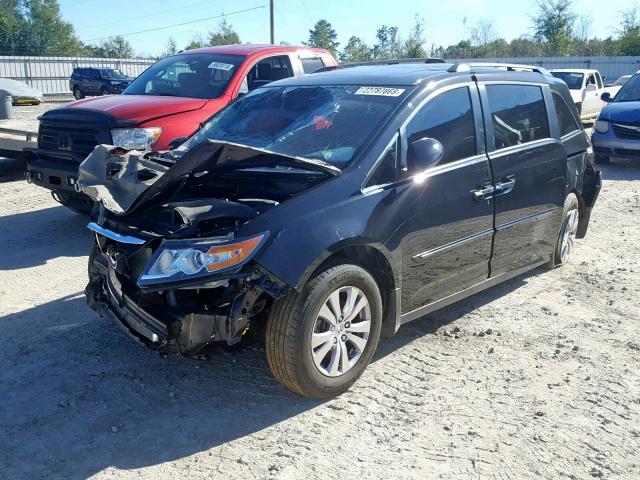 5FNRL5H62GB058207 - 2016 HONDA ODYSSEY EX BLACK photo 2