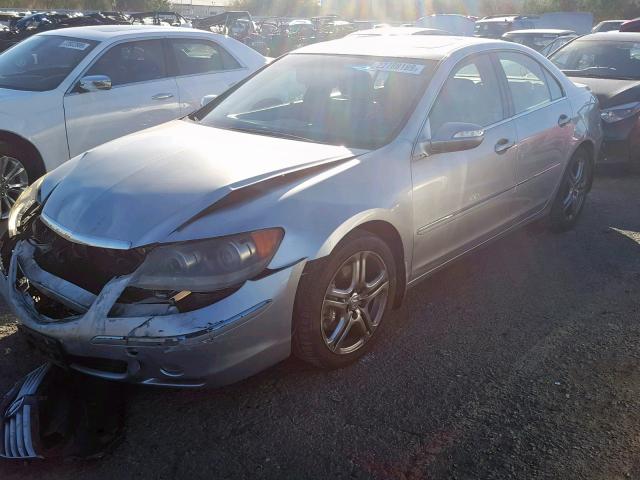 JH4KB16508C002593 - 2008 ACURA RL SILVER photo 2