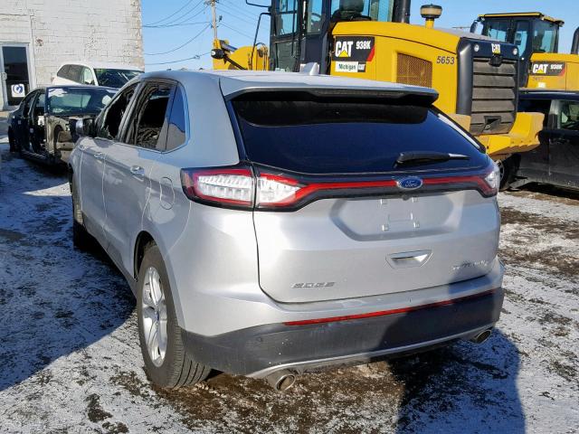 2FMPK3K87JBB88007 - 2018 FORD EDGE TITAN SILVER photo 3