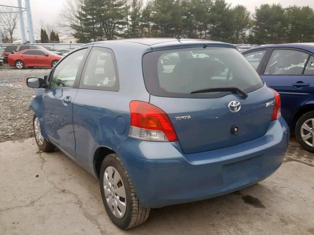 JTDJT903395228228 - 2009 TOYOTA YARIS BLUE photo 3