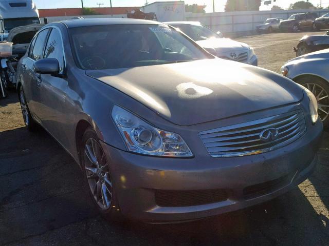 JNKBV61E87M725001 - 2007 INFINITI G35 GRAY photo 1