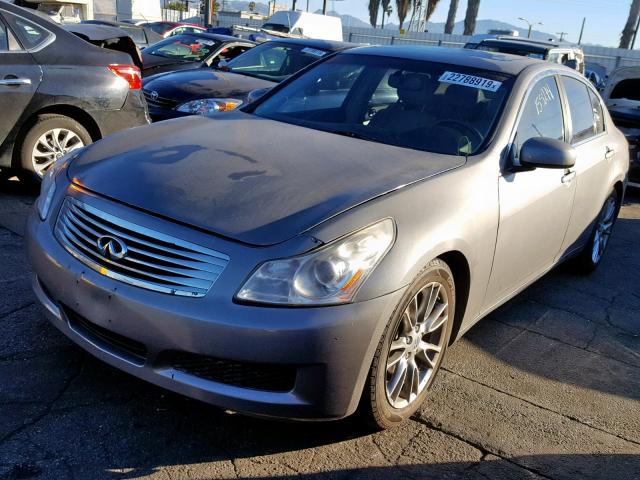 JNKBV61E87M725001 - 2007 INFINITI G35 GRAY photo 2