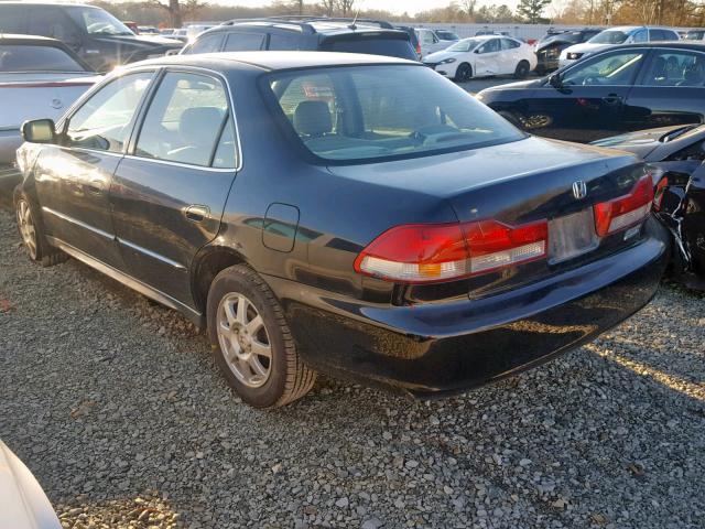 JHMCG56752C028550 - 2002 HONDA ACCORD SE BLACK photo 3