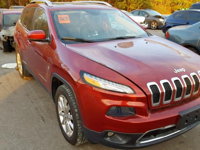 1C4PJMDS1GW321471 - 2016 JEEP CHEROKEE L RED photo 1