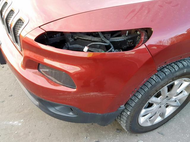 1C4PJMDS1GW321471 - 2016 JEEP CHEROKEE L RED photo 10