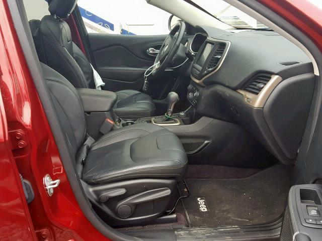 1C4PJMDS1GW321471 - 2016 JEEP CHEROKEE L RED photo 5