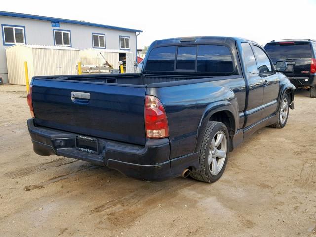 5TETU22N28Z473416 - 2008 TOYOTA TACOMA X-R BLACK photo 4