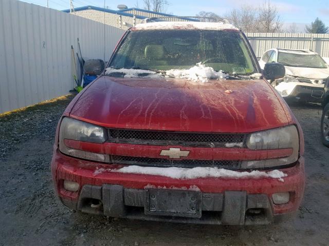 1GNET16S836239722 - 2003 CHEVROLET TRAILBLAZE RED photo 9