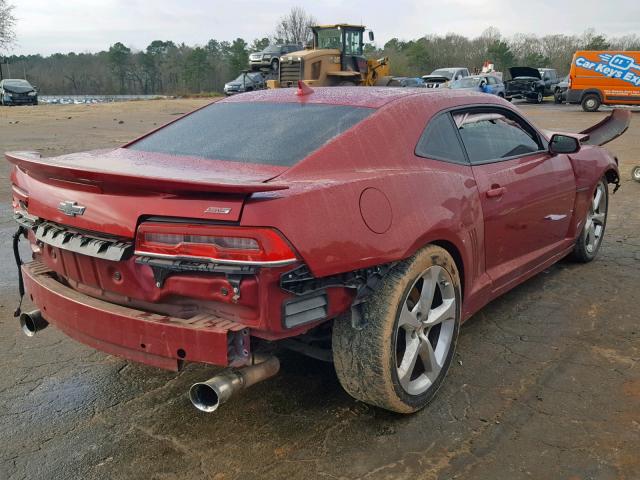 2G1FJ1EJ5E9174960 - 2014 CHEVROLET CAMARO SS RED photo 4