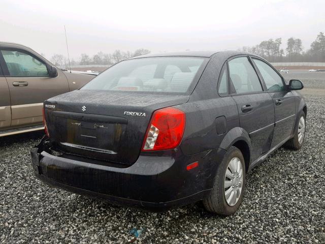 KL5JD56Z67K706017 - 2007 SUZUKI FORENZA BA BLACK photo 4