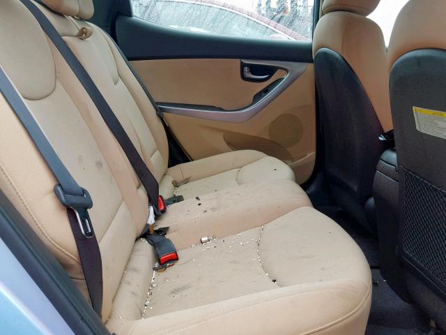 KMHDH4AE9DU778528 - 2013 HYUNDAI ELANTRA GL 蓝色 照片 6