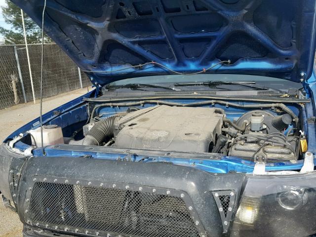 5TELU42N46Z280029 - 2006 TOYOTA TACOMA DOU BLUE photo 7