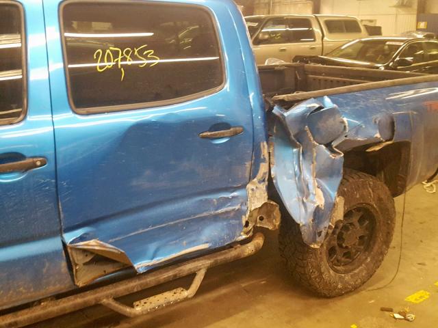 5TELU42N46Z280029 - 2006 TOYOTA TACOMA DOU BLUE photo 9