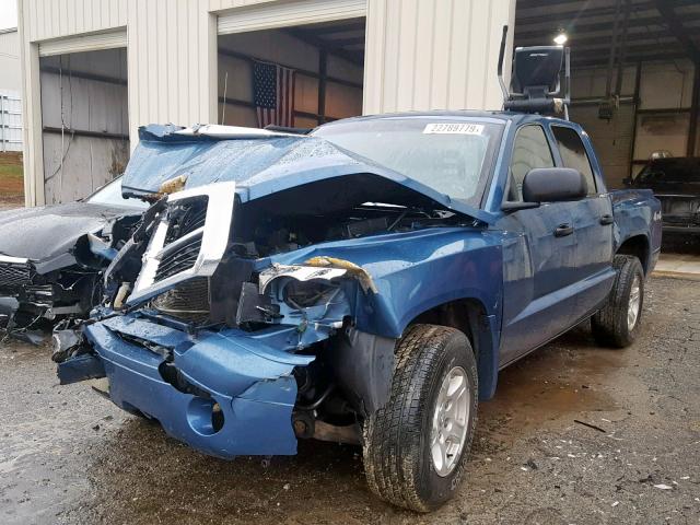 1D7HW48N76S535323 - 2006 DODGE DAKOTA QUA BLUE photo 10