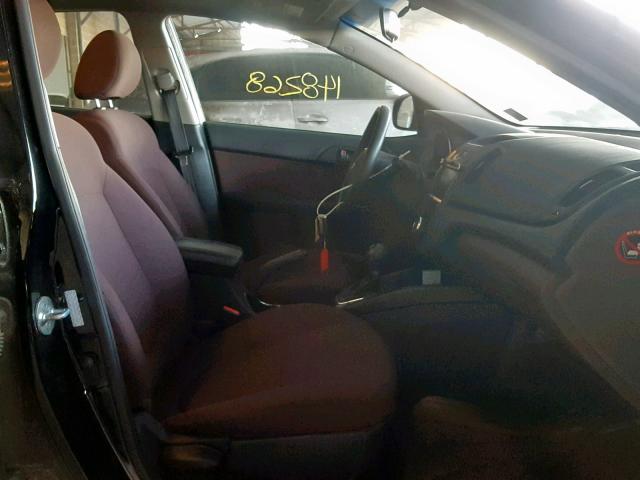 KNAFU4A27B5333563 - 2011 KIA FORTE EX BLACK photo 5