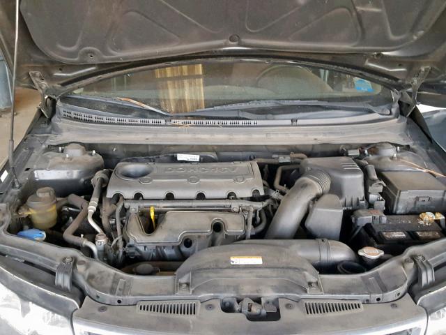 KNAFU4A27B5333563 - 2011 KIA FORTE EX BLACK photo 7