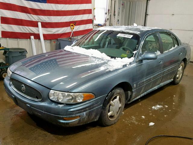 1G4HP54K8Y4206433 - 2000 BUICK LESABRE CU BLUE photo 2