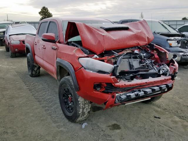 5TFCZ5AN3HX064711 - 2017 TOYOTA TACOMA DOU RED photo 1