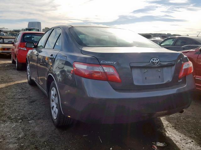 4T1BE46K99U845327 - 2009 TOYOTA CAMRY BASE Gri fotoğraf 3