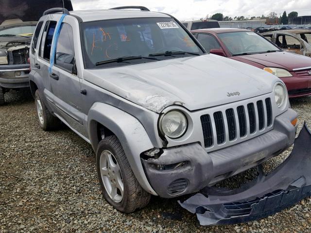 1J4GL48K04W214874 - 2004 JEEP LIBERTY SP SILVER photo 1